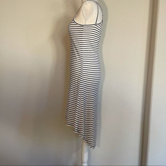 POOF! High-low, double strap, Striped Cotton/Rayon tank top dress, Size S - Picture 5 of 7